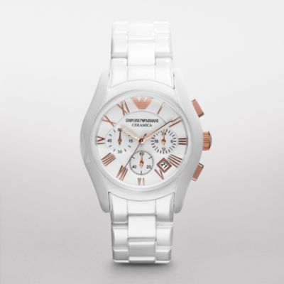 emporio armani ar1416 white ceramic