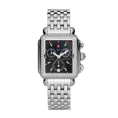 michele deco sport watch black